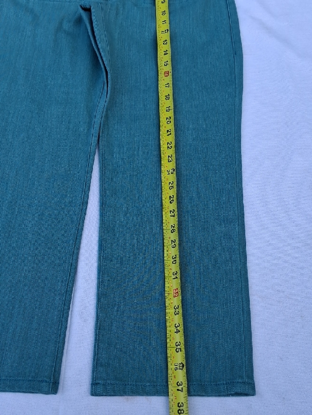 CAbi Teal-Green Straight-Leg Jeans - Picture 15 of 16
